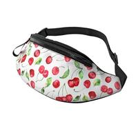 Marsupi Sportivo Red Cherries On Tree Branch Moderno Marsupi A Tracolla Casual Fanny Pack Bag Per Attività Concerti All'Aperto 14X35Cm