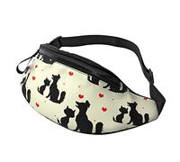 Marsupi Sportivo Silhouettes Dogs Cats, Marsupi Pratico Tattica Militare Borsello Multifunzione Marsupi Per Ciclismo Attività Bicicletta