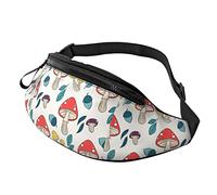 Marsupi Sportivo White Autumn Mushroom, Marsupi Alla Moda Traspirante Marsupi Portasoldi Casual Marsupi Da Donna Per Palestra Camminata Mobile Telefono