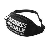 Marsupi Tattico Good Necessary Trouble Moderno Marsupi Portasoldi Regolabile Borsa Da Cintura Per Passeggiate Jogging Palestra 14X35Cm