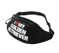 Marsupi Tattico I Love My Golden Retriever Multifunzione Marsupi Moto Moda Fanny Pack Bag Per Viaggio Sportivo Trekking 14X35Cm