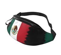 Marsupi Tattico Moderno Borsa Da Cintura Mexican Half American Awesome Flag Resistente Marsupi A Tracolla Per Escursionismo Palestra Ciclismo 14X35Cm