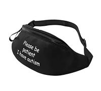 Marsupi Tattico Please Be Patient I Have Autism Casual Marsupi A Tracolla Regolabile Waist Bag Per Viaggio Sportivo Trekking 14X35Cm