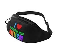 Marsupi Uomo Autism Awareness I Love Someone With Autism Pratico Marsupi Portasoldi Elegante Bum Bag Per Attività Sportivo Trekking 14X35Cm