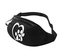 Marsupi Uomo Beagle Dog Love Heart Paw Multifunzione Tattico Marsupi Moda Tattica Militare Borsello Per Sportivo Passeggiate Trekking 14X35Cm