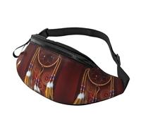 Marsupi Uomo Con Foro Per Auricolari Borsa Da Cintura Native American Dream Catcher Moderno Marsupi Portasoldi Per Sportivo Trekking Fitness 14X35Cm