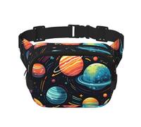 Marsupio a doppio strato con sistema solare, per uomo e donna, regolabile, per viaggi, escursionismo, corsa, ciclismo, festival