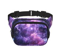 Marsupio a doppio strato Nebula Star Marsupio per uomo e donna, regolabile, per viaggi, escursionismo, corsa, ciclismo, festival