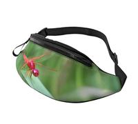 Marsupio a forma di libellula, grande marsupio alla moda per donne e uomini, tasche sicure con cerniera regolabile, per viaggi, feste, sport, corsa, escursionismo, uso quotidiano, 3D, Taglia unica