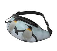 Marsupio a forma di pinguino, grande, alla moda, per donne e uomini, tasche sicure con cerniera, regolabile, per viaggi, feste, sport, corsa, escursionismo, uso quotidiano, 3D, Taglia unica, Organizer