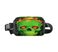 Marsupio a goccia con scheletro gotico elegante con cerniera per donne e uomini, resistente all'acqua con cinturino regolabile per ciclismo, escursionismo, palestra para la cintura de hombre