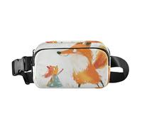 Marsupio a tracolla alla moda con api divertenti da collezionare miele, per donne, uomini, adolescenti, resistente all'acqua, per escursioni, Perfect Fox Little Girl, 1 size