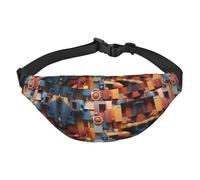 Marsupio a tracolla alla moda con cubo colorato, borsa da viaggio casual per ragazzi, adatta per sport, corsa, ciclismo, viaggi, pesca