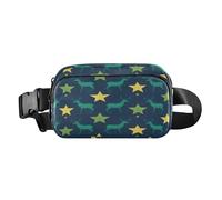 Marsupio a tracolla alla moda con renna da festival, per donne e uomini, multiuso, con cinghia regolabile, per allenamento, corsa, escursionismo