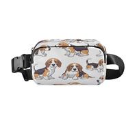 Marsupio a tracolla alla moda marsupio con cinghia regolabile Beagle Dogs per allenamento, shopping, viaggi, escursionismo, Multi