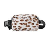 Marsupio a tracolla alla moda marsupio con cinghia regolabile chicco di caffè per allenamento, shopping, viaggi, escursionismo, Multi