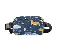 Marsupio a tracolla alla moda marsupio con cinghia regolabile dinosauro nello spazio per allenamento, shopping, viaggi, escursionismo, Multi