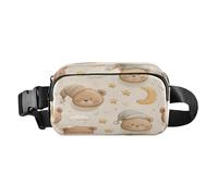 Marsupio a tracolla alla moda marsupio con cinghia regolabile Dream Cartoon Bear Head per allenamento, shopping, viaggi, escursionismo