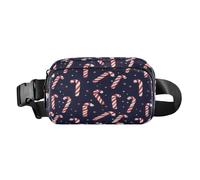 Marsupio a tracolla alla moda marsupio con cinghia regolabile Dream Christmas Candy Cane per allenamento, shopping, viaggi, escursionismo