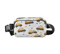 Marsupio a tracolla alla moda Marsupio con cinghia regolabile Dream Construction Site Car Clouds per allenamento, shopping, viaggi, escursionismo