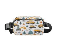 Marsupio a tracolla alla moda Marsupio con cinghia regolabile Dream Construction Site Car Stone per allenamento, shopping, viaggi, escursionismo