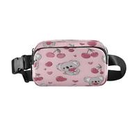 Marsupio a tracolla alla moda marsupio con cinghia regolabile Dream Love Loving Cherry Koala per allenamento, shopping, viaggi, escursionismo