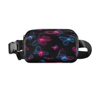 Marsupio a tracolla alla moda marsupio con cinghia regolabile Dream Rainbow Rainbow Butterfly per allenamento, shopping, viaggi, escursionismo