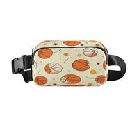 Marsupio a tracolla, alla moda, marsupio con cinghia regolabile, motivo a stella a cinque punte per allenamento, shopping, viaggi, escursionismo