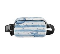 Marsupio a tracolla alla moda Marsupio con cinghia regolabile Parole chiave Bella balena per allenamento Shopping Viaggi Escursioni, Multi