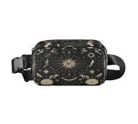 Marsupio a tracolla, alla moda, marsupio con cinghia regolabile, segni zodiacali lunari, per allenamento, shopping, viaggi, escursionismo, Multi