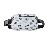 Marsupio a tracolla alla moda marsupio con cinturino regolabile Dream Blue Puppy Ossa Cucciolo impronte per allenamento, shopping, viaggi, escursionismo