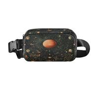 Marsupio a tracolla alla moda marsupio con cinturino regolabile Dream Star Circle Planet per allenamento, shopping, viaggi, escursionismo