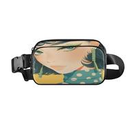 Marsupio a tracolla alla moda per donne e uomini, stile retrò, color cipria, impermeabile, da viaggio, con cinghia regolabile, per ciclismo, escursionismo, palestra, stile retrò, per giovani donne