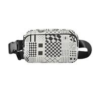 Marsupio a tracolla alla moda per uomo e donna, con motivo geometrie irregolari, impermeabile, con cinghia regolabile, per viaggi, vacanze, corsa