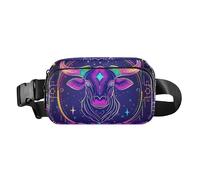 Marsupio a tracolla colorato con glitter per tarocchi astrologia mucca carino marsupio per donne uomini impermeabile cintura toracica marsupio con cinghia regolabile per allenamento, corsa,