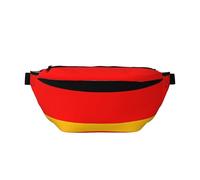 Marsupio a tracolla con bandiera della Germania. Grande capacità, impermeabile e antipolvere, cerniera sicura, adatta per viaggi e attività all'aperto., Come nella foto, Taglia unica, Zaino da