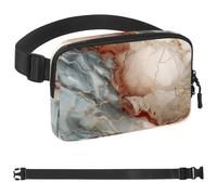 Marsupio a tracolla con bordo rosso, 1987, per uomini e donne, borsa da cintura per viaggi, casual, passeggiate, corsa, escursionismo, ciclismo, multicolore, 4 x 23 x 15 cm, Multicolore,