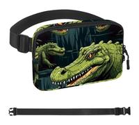 Marsupio a tracolla con coccodrillo, regali per godersi sport, festival, allenamento, viaggi, corsa, portafogli casual a mani libere, marsupio per telefono, Multicolore 13, 1.5x9.0x5.9in/4x23x15cm