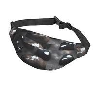 Marsupio a tracolla con cuore nero e pietra, multifunzionale, grande, per uomini e donne, sport all'aria aperta, viaggi, alla moda e portatile, Come nella foto, Taglia unica, Zaino da escursionismo
