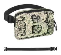 Marsupio a tracolla con lettere "B" per donne e uomini, borsa a tracolla con tasche con cerniera, marsupio impermeabile con cinturino regolabile per allenamento, corsa, viaggi, escursionismo,