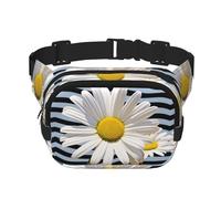 Marsupio a tracolla con margherita e fiore, piccolo marsupio alla moda, leggero, per donne e uomini, corsa, allenamento, escursionismo, viaggi