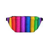 Marsupio a tracolla con pastelli colorati. Grande capacità, impermeabile e antipolvere, cerniera sicura, adatta per viaggi e attività all'aperto., Come nella foto, Taglia unica, Zaino da escursionismo