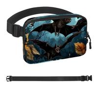 Marsupio a tracolla con pipistrello, regalo per godersi sport, festival, allenamento, viaggi, corsa, portafogli casual a mani libere, marsupio per telefono, Multicolore 11, 1.5x9.0x5.9in/4x23x15cm