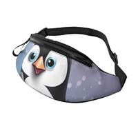 Marsupio a tracolla con scritta "I Love Penguins", per uomo e donna, impermeabile, per sport all'aria aperta