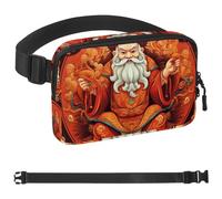Marsupio a tracolla con scritta "The God of Wealth", regalo per godersi sport, festival, allenamento, viaggi, corsa, portafogli casual a mani libere, marsupio per telefono, Multicolore 19,