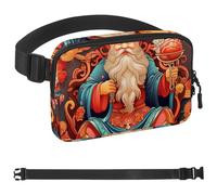 Marsupio a tracolla con scritta "The God of Wealth", regalo per godersi sport, festival, allenamento, viaggi, corsa, portafogli casual a mani libere, marsupio per telefono, Multicolore 09,