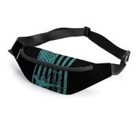 Marsupio a tracolla con stampa bandiera americana con fiocco da caccia alla moda con cinturino regolabile per uomo donna, Stile:, 36*15cm, MHXYZHW
