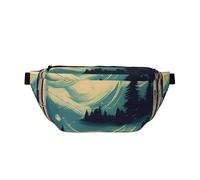 Marsupio a tracolla con stampa "Not All Who Wander Are Lost", con cinghia regolabile, per viaggi, corsa, escursionismo