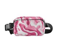 Marsupio a tracolla da donna e uomo, impermeabile, multiuso, per viaggi, corsa, escursionismo, con cuori viola, stelle rosse e blu, 02, 1 Size