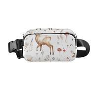 Marsupio a tracolla da donna e uomo, impermeabile, multiuso, per viaggi, corsa, escursionismo, con uccelli cardellini americani, colore bianco, 07, 1 Size